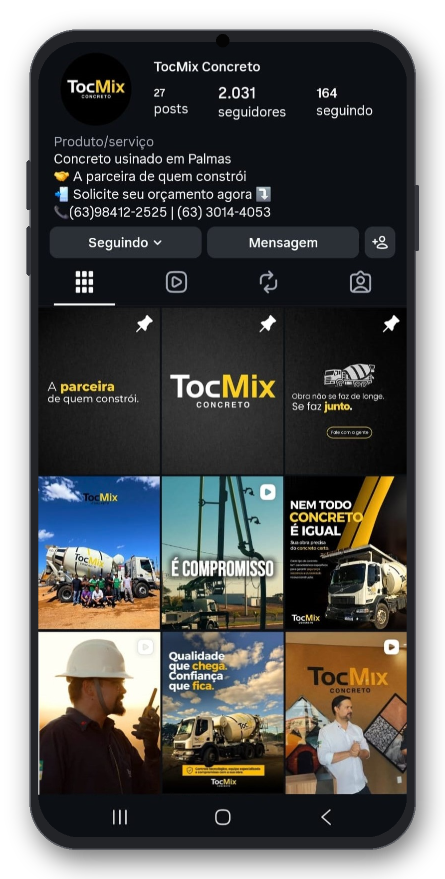 TocMix no Instagram